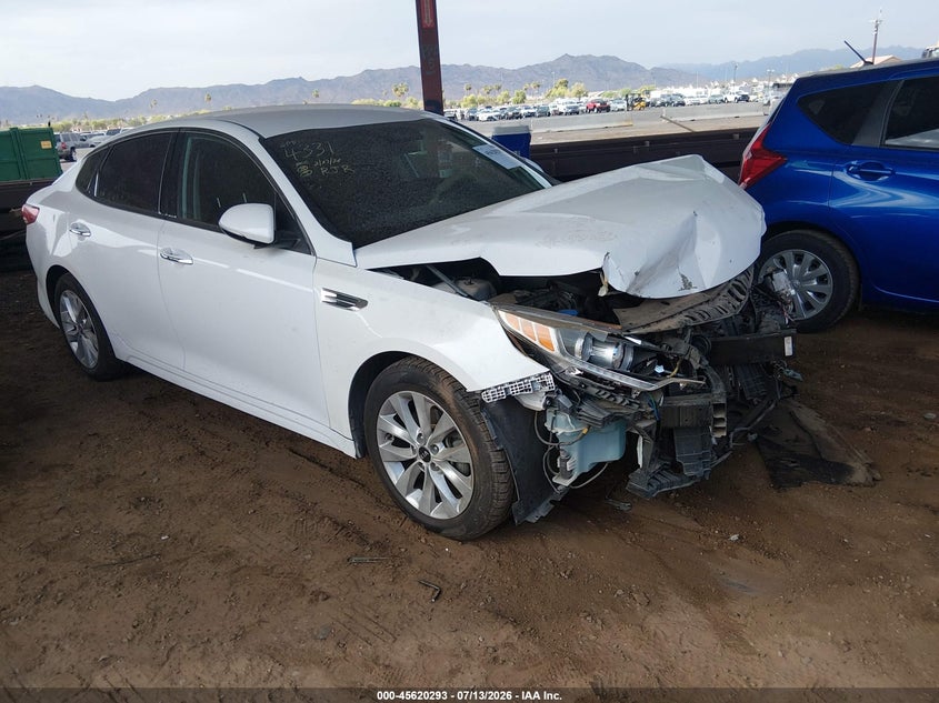 2016 Kia Optima VIN 5XXGU4L36GG121205 IAAI salvage auction — NORMAL WEAR, Restored (Arizona), sold $1,050 on 2026-07-28 (photo 1)