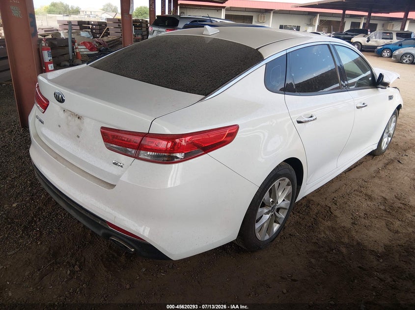 2016 Kia Optima VIN 5XXGU4L36GG121205 IAAI salvage auction — NORMAL WEAR, Restored (Arizona), sold $1,050 on 2026-07-28 (photo 4)