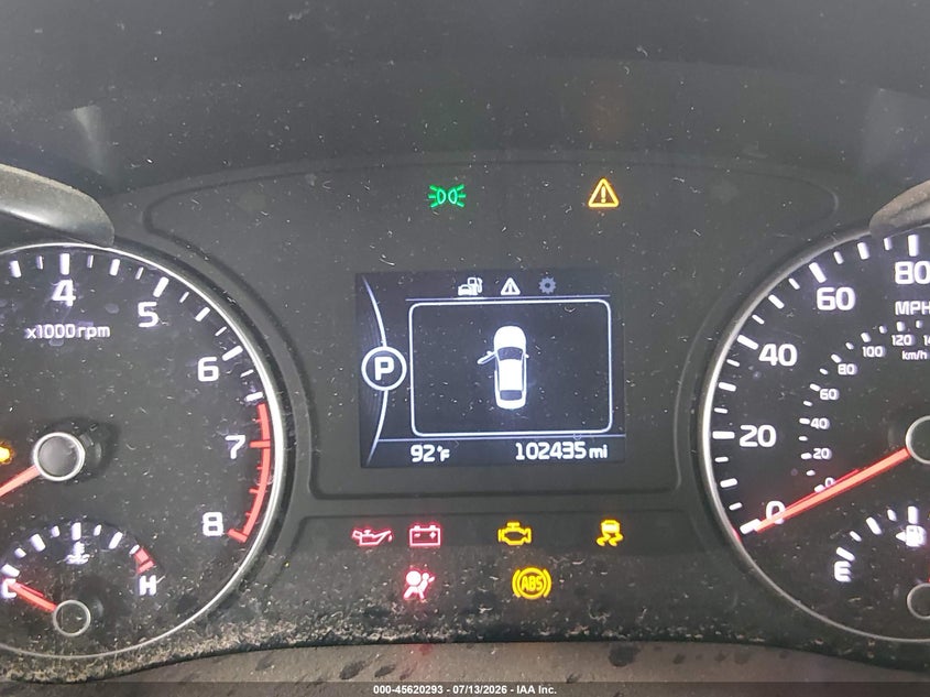 2016 Kia Optima VIN 5XXGU4L36GG121205 IAAI salvage auction — NORMAL WEAR, Restored (Arizona), sold $1,050 on 2026-07-28 (photo 7)