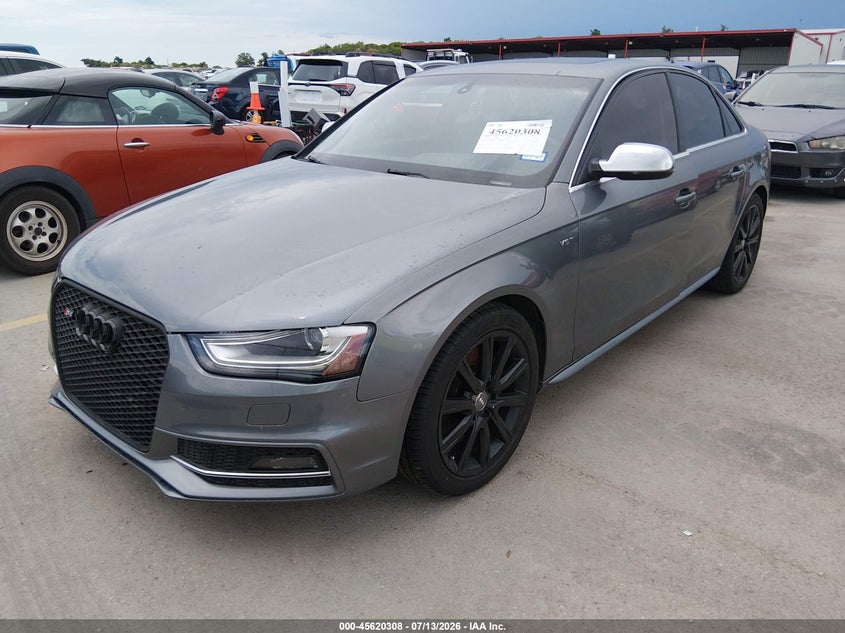 2014 Audi S4 VIN WAUBGAFL2EA123793 IAAI salvage auction — NORMAL WEAR, Clear (Texas), sold $1,200 on 2026-07-30 (photo 2)