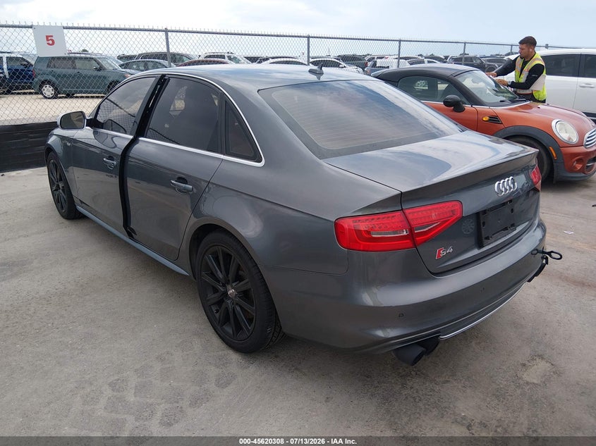 2014 Audi S4 VIN WAUBGAFL2EA123793 IAAI salvage auction — NORMAL WEAR, Clear (Texas), sold $1,200 on 2026-07-30 (photo 3)