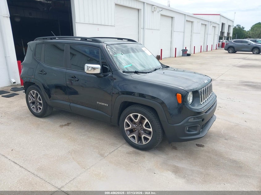 2016 Jeep Renegade VIN ZACCJABW5GPC93626 IAAI salvage auction — REAR END, Salvage Title, sold $1,300 on 2026-08-01 (photo 1)