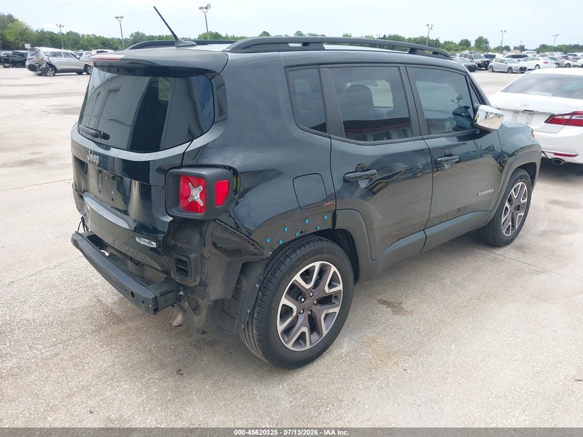 2016 Jeep Renegade VIN ZACCJABW5GPC93626 IAAI salvage auction — REAR END, Salvage Title, sold $1,300 on 2026-08-01 (photo 4)