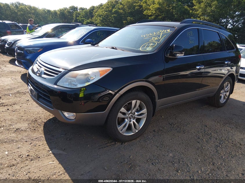 2012 Hyundai Veracruz VIN KM8NUDCC2CU197415 IAAI salvage auction — LEFT REAR, Salvage Title, sold $475 on 2026-07-28 (photo 2)