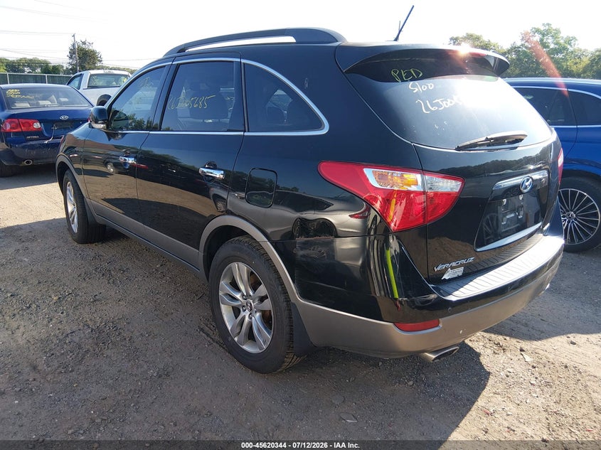 2012 Hyundai Veracruz VIN KM8NUDCC2CU197415 IAAI salvage auction — LEFT REAR, Salvage Title, sold $475 on 2026-07-28 (photo 3)
