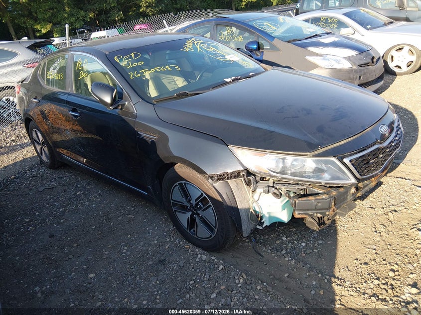 2012 Kia Optima VIN KNAGM4AD5C5014346 IAAI salvage auction — FRONT & REAR, Salvage Title, sold $25 on 2026-07-28 (photo 1)