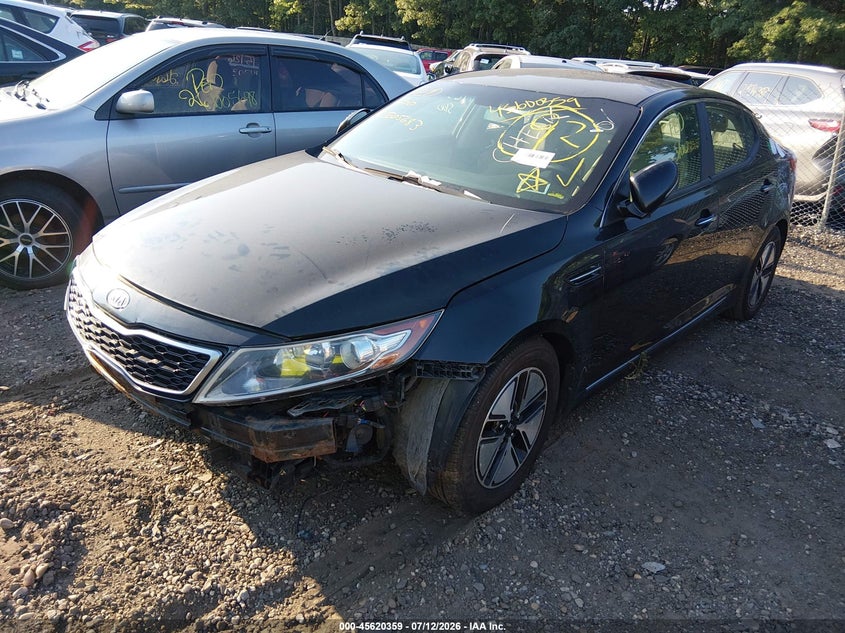 2012 Kia Optima VIN KNAGM4AD5C5014346 IAAI salvage auction — FRONT & REAR, Salvage Title, sold $25 on 2026-07-28 (photo 2)