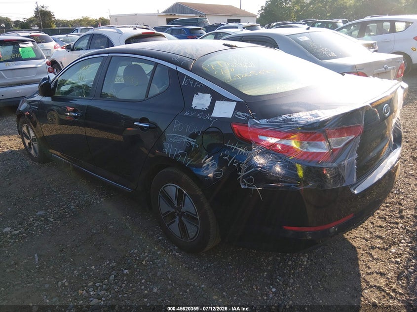 2012 Kia Optima VIN KNAGM4AD5C5014346 IAAI salvage auction — FRONT & REAR, Salvage Title, sold $25 on 2026-07-28 (photo 3)