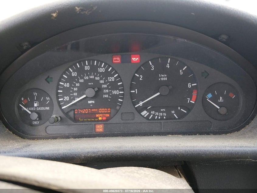 1995 BMW 3 series VIN WBABJ632XSJD43143 IAAI salvage auction — NORMAL WEAR, Clear (Georgia), sold $375 on 2026-07-29 (photo 7)