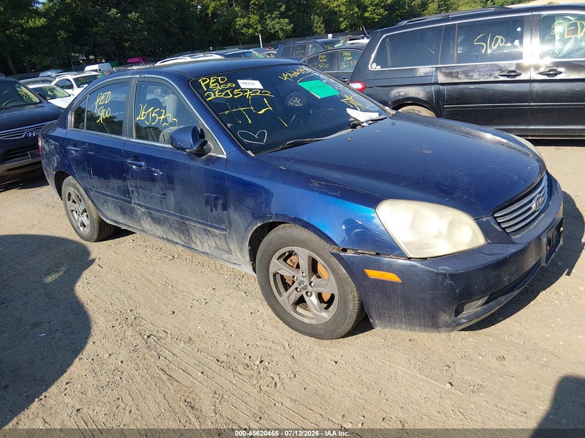 2008 Kia Optima VIN KNAGE124985189684 IAAI salvage auction — LEFT & RIGHT, Bill Of Sale (New York), sold $25 on 2026-07-28 (photo 1)