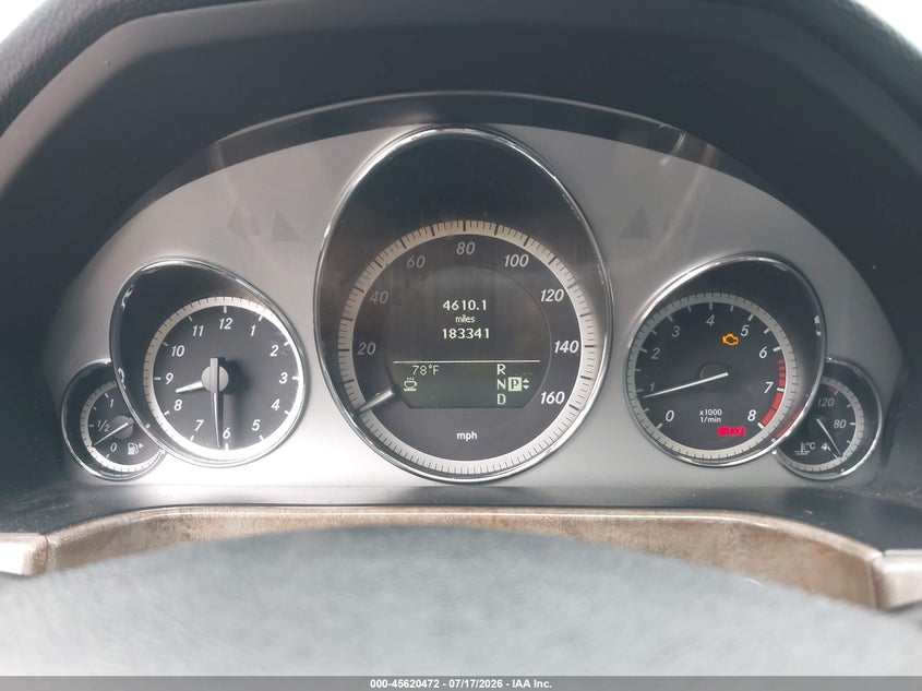 2011 Mercedes-benz E-class VIN WDDHF8HB1BA377638 IAAI salvage auction — NORMAL WEAR, Original (Texas), sold $25 on 2026-07-27 (photo 7)