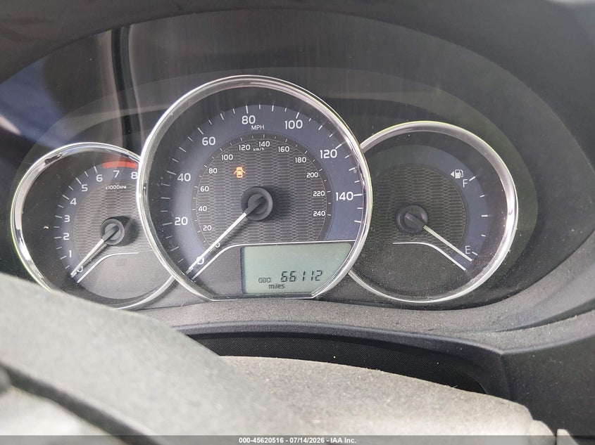 2016 Toyota Corolla VIN 5YFBURHE5GP555883 IAAI salvage auction — NORMAL WEAR, Original (Texas), sold $2,400 on 2026-07-20 (photo 7)