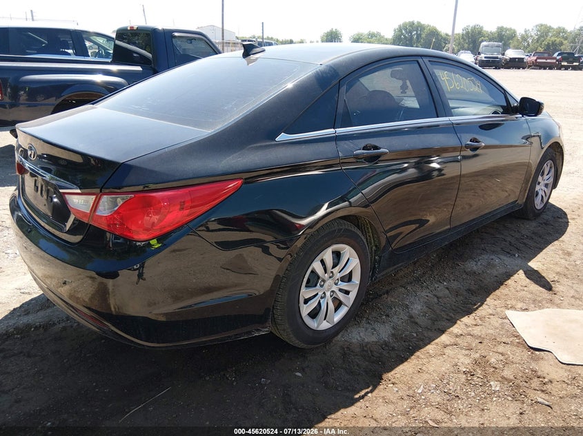 2013 Hyundai Sonata VIN 5NPEB4AC7DH547405 IAAI salvage auction — NORMAL WEAR, Clear (Indiana), sold $25 on 2026-07-19 (photo 4)
