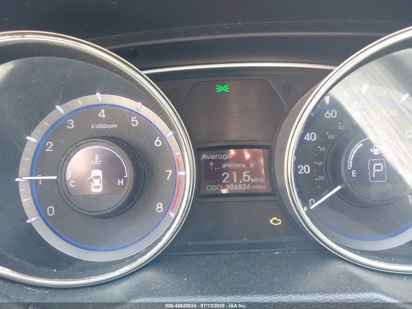 2013 Hyundai Sonata VIN 5NPEB4AC7DH547405 IAAI salvage auction — NORMAL WEAR, Clear (Indiana), sold $25 on 2026-07-19 (photo 7)