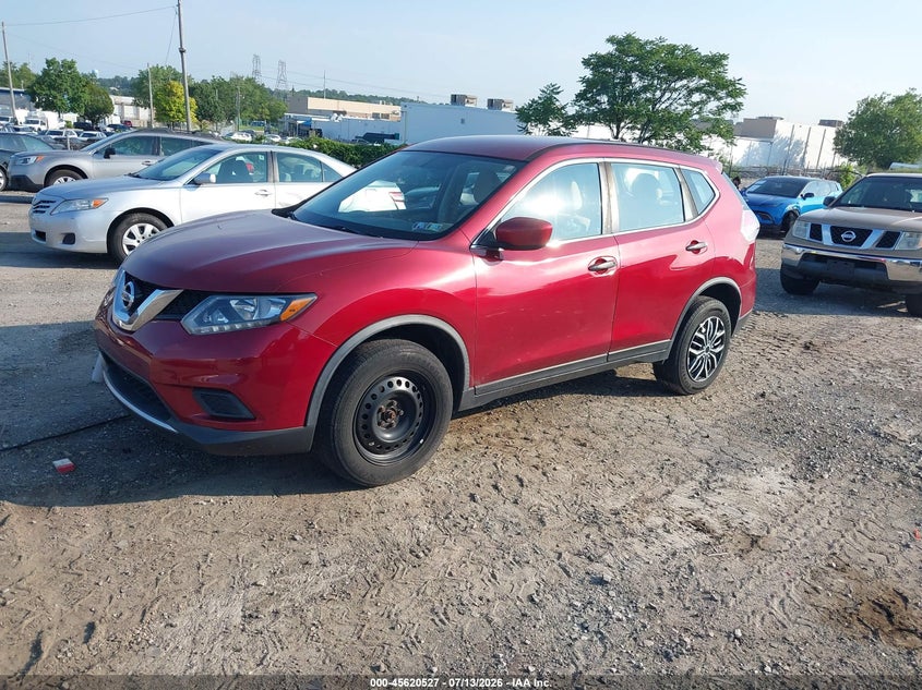 2016 Nissan Rogue VIN JN8AT2MVXGW154157 IAAI salvage auction — NORMAL WEAR, Clear (Pennsylvania), sold $1,350 on 2026-07-24 (photo 2)