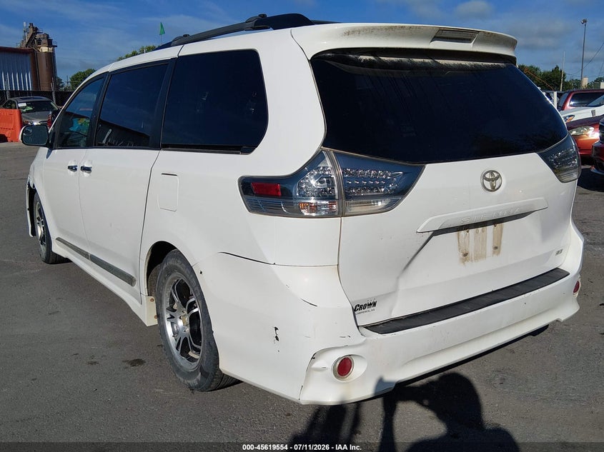 2015 Toyota Sienna VIN 5TDXK3DC0FS620058 IAAI salvage auction — NORMAL WEAR, Clear (Kansas), sold $4,625 on 2026-07-29 (photo 3)