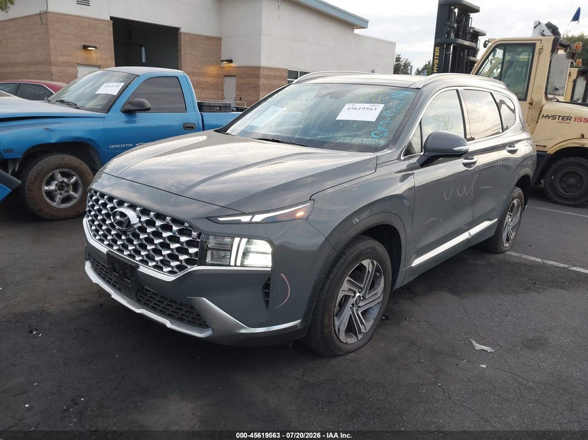 2023 Hyundai Santa fe VIN 5NMS34AJXPH628365 IAAI salvage auction — REAR END, Wait Title, sold $7,200 on 2026-08-23 (photo 2)