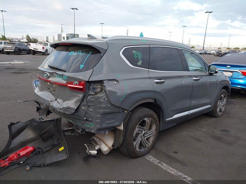2023 Hyundai Santa fe VIN 5NMS34AJXPH628365 IAAI salvage auction — REAR END, Wait Title, sold $7,200 on 2026-08-23 (photo 4)