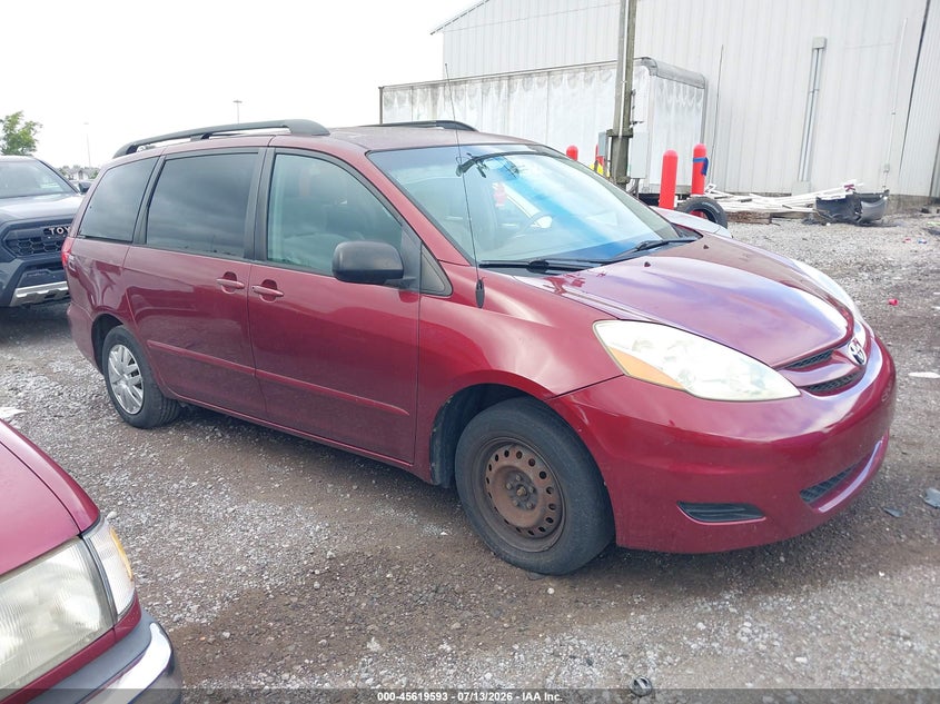 2006 Toyota Sienna VIN 5TDZA23C96S508186 IAAI salvage auction — NORMAL WEAR, Clear (Tennessee), sold $950 on 2026-07-30 (photo 1)