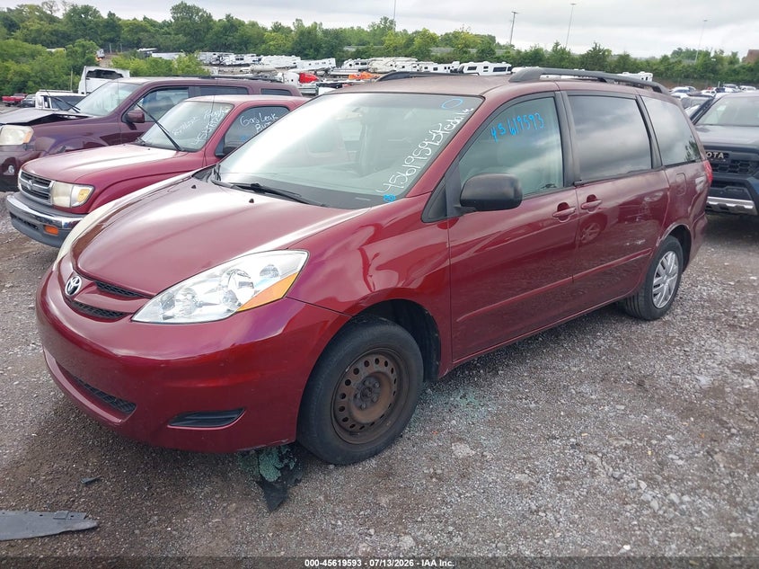 2006 Toyota Sienna VIN 5TDZA23C96S508186 IAAI salvage auction — NORMAL WEAR, Clear (Tennessee), sold $950 on 2026-07-30 (photo 2)