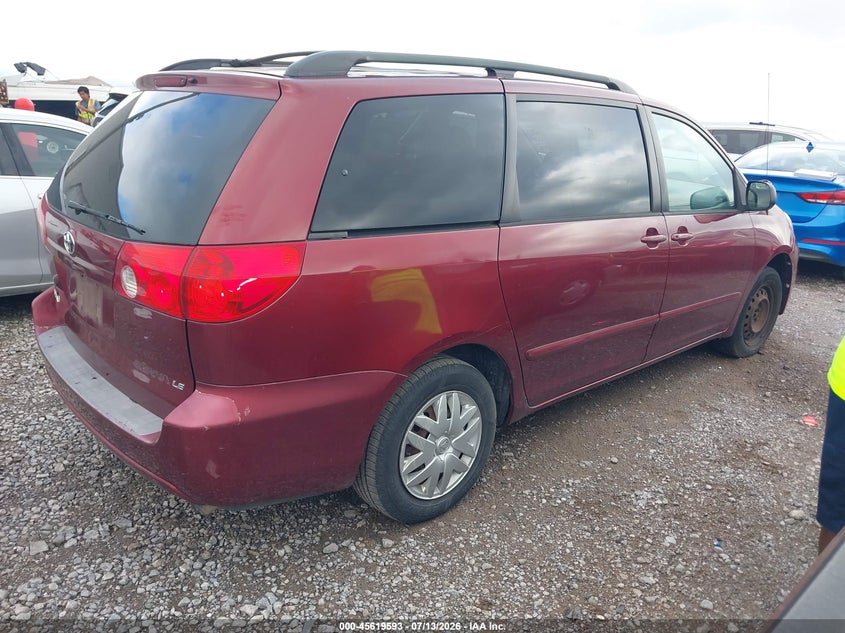 2006 Toyota Sienna VIN 5TDZA23C96S508186 IAAI salvage auction — NORMAL WEAR, Clear (Tennessee), sold $950 on 2026-07-30 (photo 4)