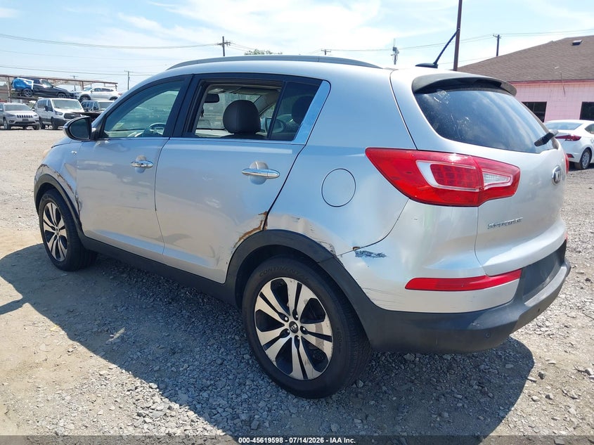 2013 Kia Sportage VIN KNDPCCA2XD7482917 IAAI salvage auction — NORMAL WEAR, Clear (New York), sold $1,650 on 2026-07-15 (photo 3)