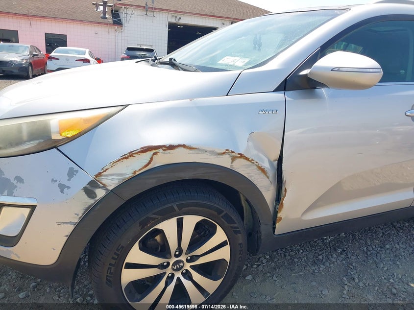 2013 Kia Sportage VIN KNDPCCA2XD7482917 IAAI salvage auction — NORMAL WEAR, Clear (New York), sold $1,650 on 2026-07-15 (photo 6)