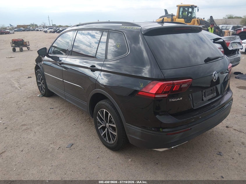 2021 Volkswagen Tiguan VIN 3VV1B7AX4MM076358 IAAI salvage auction — FRONT END, Salvage Title, sold $3,775 on 2026-08-22 (photo 3)
