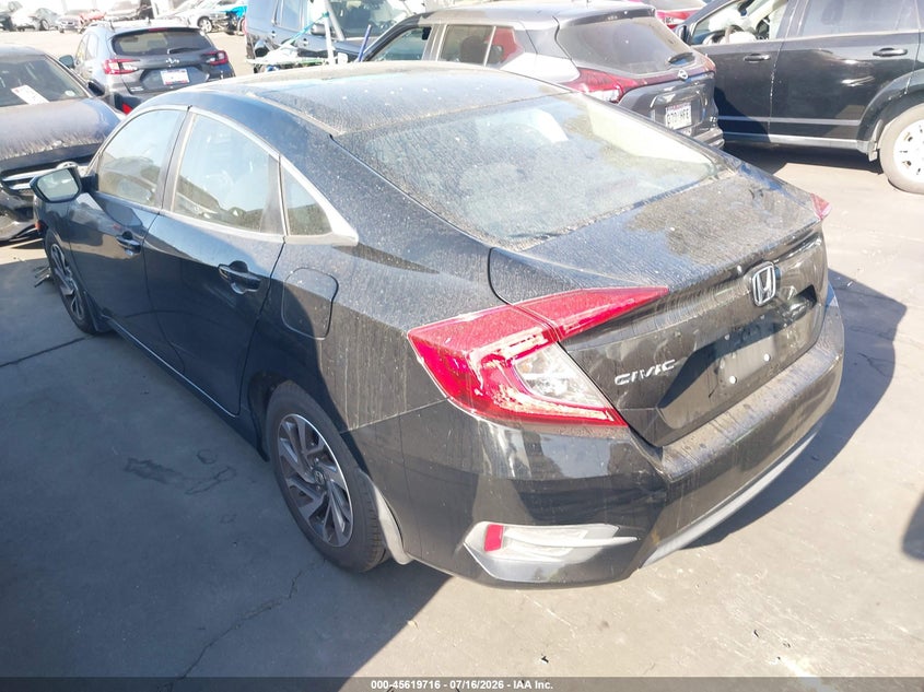 2016 Honda Civic VIN 2HGFC2F75GH539254 IAAI salvage auction — FRONT & REAR, Salvage Certificate (California), sold $1,950 on 2026-07-26 (photo 3)