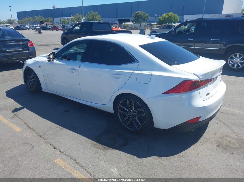 2018 Lexus Is VIN JTHBA1D25J5062018 IAAI salvage auction — SIDE, Salvage Title, sold $6,600 on 2026-07-25 (photo 3)