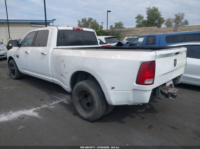 2012 Dodge 3500 VIN 3C63DPHL8CG196351 IAAI salvage auction — THEFT, Salvage Title, sold $2,750 on 2026-07-24 (photo 3)