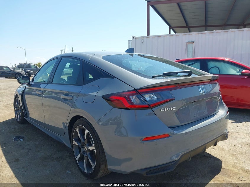 2025 Honda Civic VIN 19XFL4H97SE017173 IAAI salvage auction — LEFT FRONT, Salvage (California), sold $10,200 on 2026-07-28 (photo 3)