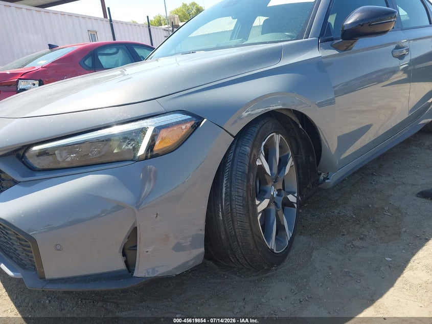 2025 Honda Civic VIN 19XFL4H97SE017173 IAAI salvage auction — LEFT FRONT, Salvage (California), sold $10,200 on 2026-07-28 (photo 6)