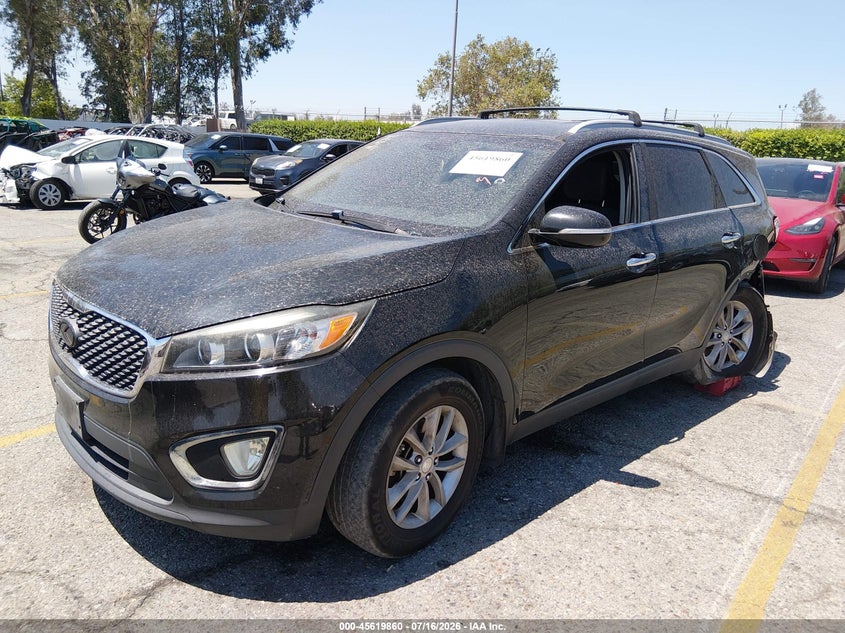 2016 Kia Sorento VIN 5XYPG4A37GG120487 IAAI salvage auction — LEFT REAR, Salvage (California), sold $900 on 2026-07-28 (photo 2)