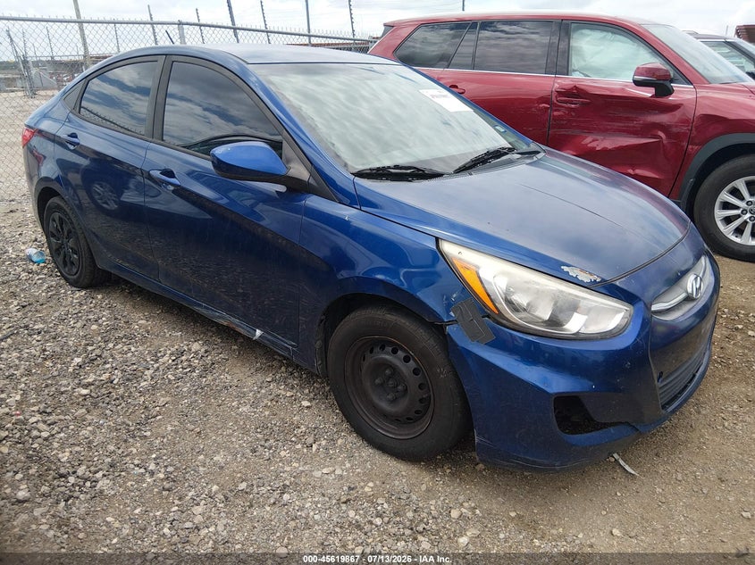 2017 Hyundai Accent VIN KMHCT4AE8HU174047 IAAI salvage auction — NORMAL WEAR, Original (Texas), sold $650 on 2026-07-28 (photo 1)