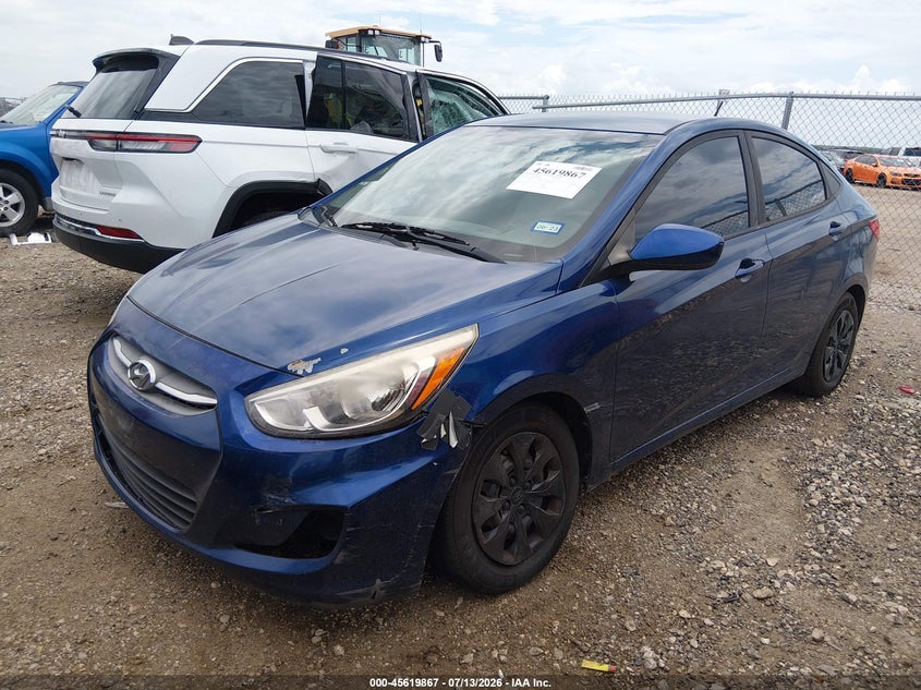 2017 Hyundai Accent VIN KMHCT4AE8HU174047 IAAI salvage auction — NORMAL WEAR, Original (Texas), sold $650 on 2026-07-28 (photo 2)
