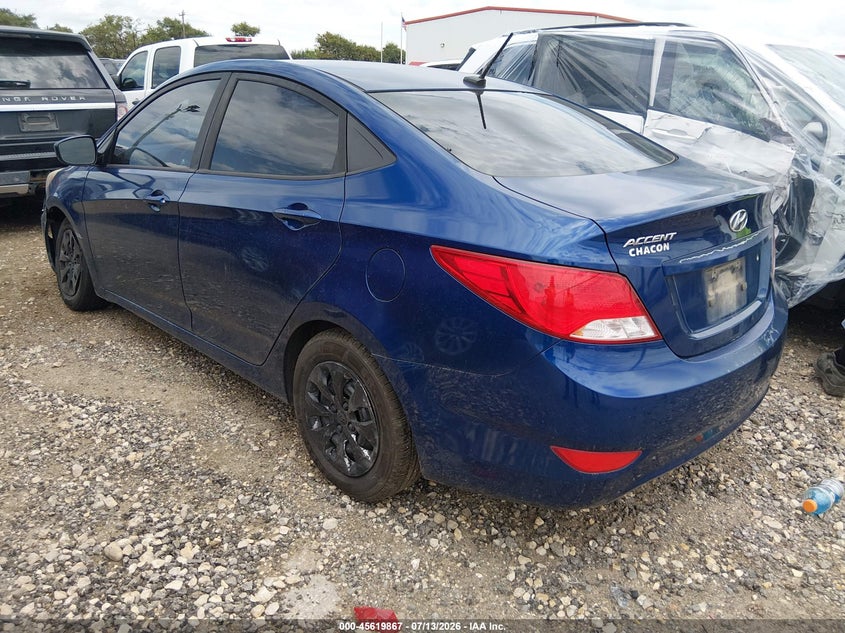 2017 Hyundai Accent VIN KMHCT4AE8HU174047 IAAI salvage auction — NORMAL WEAR, Original (Texas), sold $650 on 2026-07-28 (photo 3)