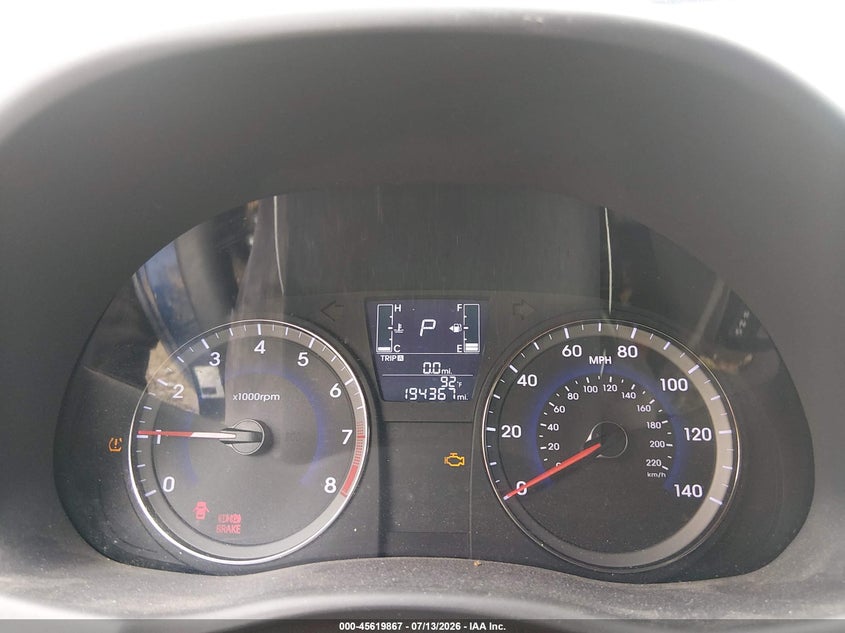 2017 Hyundai Accent VIN KMHCT4AE8HU174047 IAAI salvage auction — NORMAL WEAR, Original (Texas), sold $650 on 2026-07-28 (photo 7)