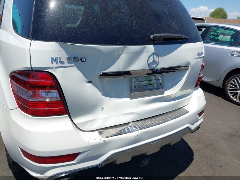 2009 Mercedes-benz Ml-class VIN 4JGBB72E19A454863 IAAI salvage auction — REAR END, Salvage Certificate (California), sold $3,150 on 2026-07-31 (photo 6)