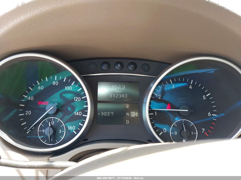 2009 Mercedes-benz Ml-class VIN 4JGBB72E19A454863 IAAI salvage auction — REAR END, Salvage Certificate (California), sold $3,150 on 2026-07-31 (photo 7)
