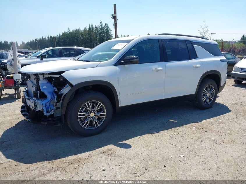 2026 Chevrolet Traverse VIN 1GNEVGKS2TJ350802 IAAI salvage auction — FRONT END, Salvage Title, sold $25,250 on 2026-07-29 (photo 2)