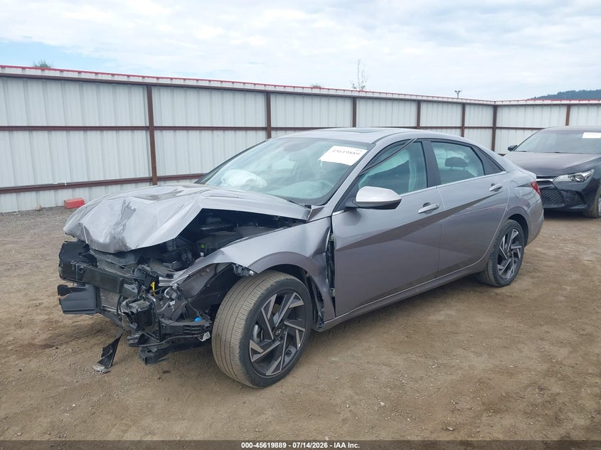 2025 Hyundai Elantra VIN KMHLS4DG1SU018875 IAAI salvage auction — FRONT END, Enterprise Veh. Bill Of Sale -Parts Only (Washington), sold $3,250 on 2026-07-15 (photo 2)