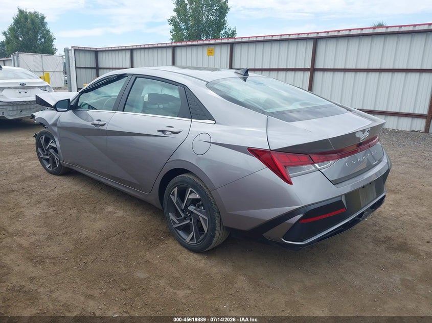 2025 Hyundai Elantra VIN KMHLS4DG1SU018875 IAAI salvage auction — FRONT END, Enterprise Veh. Bill Of Sale -Parts Only (Washington), sold $3,250 on 2026-07-15 (photo 3)