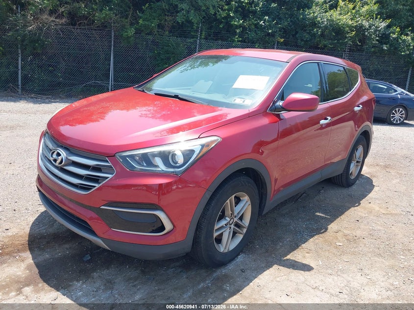 2017 Hyundai Santa fe VIN 5XYZTDLB6HG487892 IAAI salvage auction — NORMAL WEAR, Clear (Pennsylvania), sold $2,000 on 2026-07-24 (photo 2)
