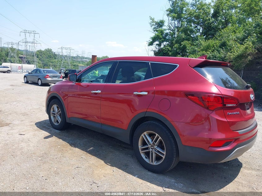 2017 Hyundai Santa fe VIN 5XYZTDLB6HG487892 IAAI salvage auction — NORMAL WEAR, Clear (Pennsylvania), sold $2,000 on 2026-07-24 (photo 3)