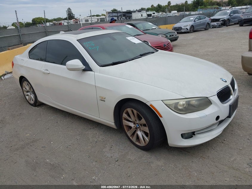2011 BMW 3 series VIN WBAKF5C57BE586629 IAAI salvage auction — NORMAL WEAR, Clear - Dealer Only (California), sold $575 on 2026-07-30 (photo 1)