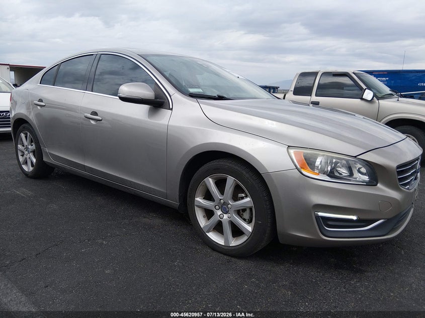 2016 Volvo S60 VIN YV126MFK2G2392799 IAAI salvage auction — NORMAL WEAR, Clear (California), sold $25 on 2026-07-24 (photo 1)