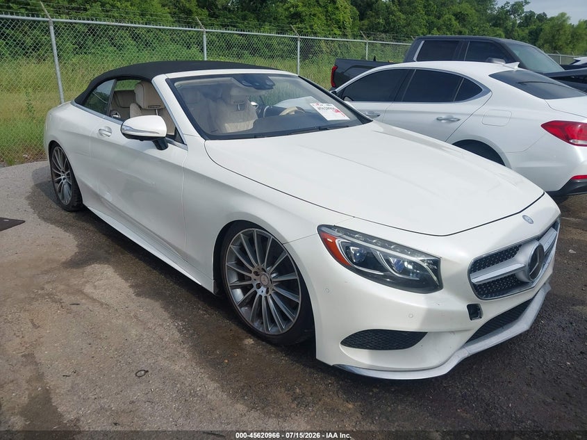 2017 Mercedes-benz S-klasse VIN WDDXK8CBXHA023544 IAAI salvage auction — WATER/FLOOD, Certificate Of Destruction (Louisiana), sold $13,300 on 2026-08-12 (photo 1)