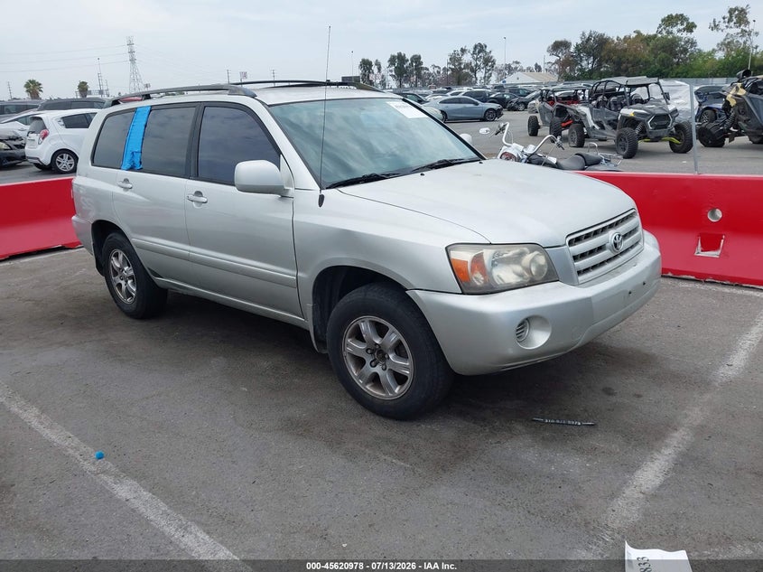 2004 Toyota Highlander VIN JTEGP21A340041754 IAAI salvage auction — NORMAL WEAR, Clear - Dealer Only (California), sold $300 on 2026-07-18 (photo 1)