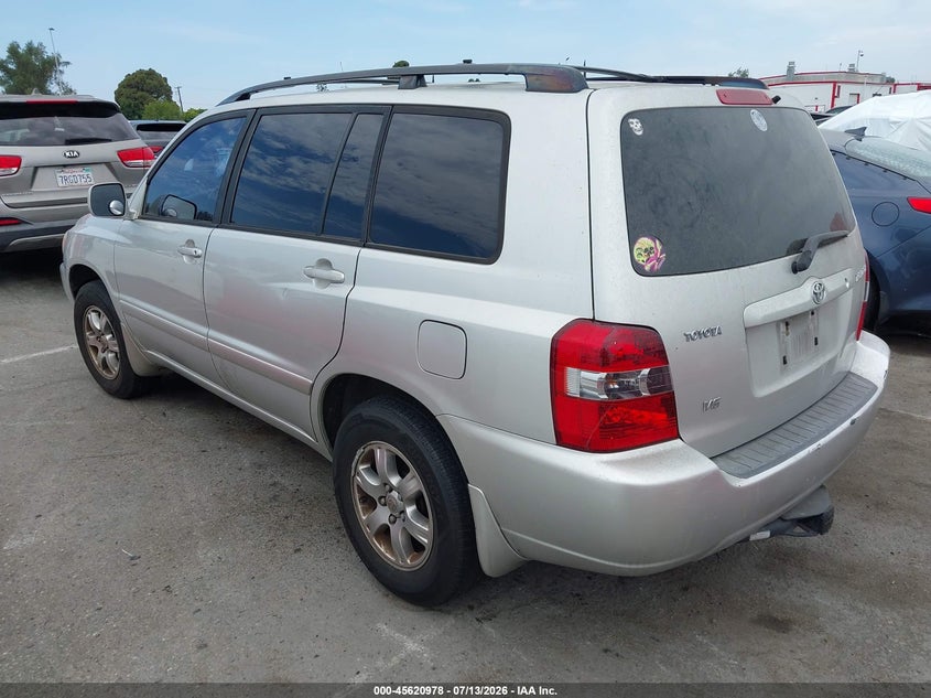 2004 Toyota Highlander VIN JTEGP21A340041754 IAAI salvage auction — NORMAL WEAR, Clear - Dealer Only (California), sold $300 on 2026-07-18 (photo 3)